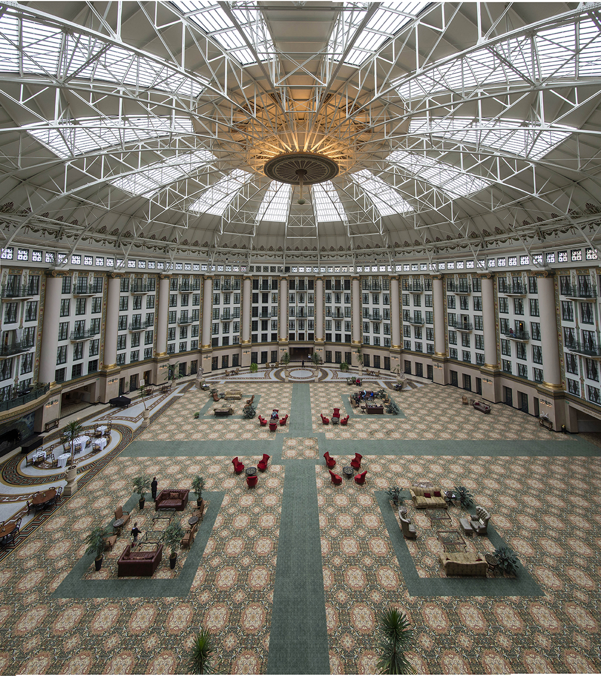 French Lick Resort offers two hotel properties including the West Baden Springs Hotel.