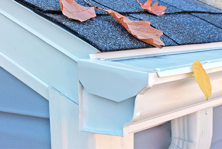 LeafFilter's micromesh cover prevents debris from entering and clogging gutters.