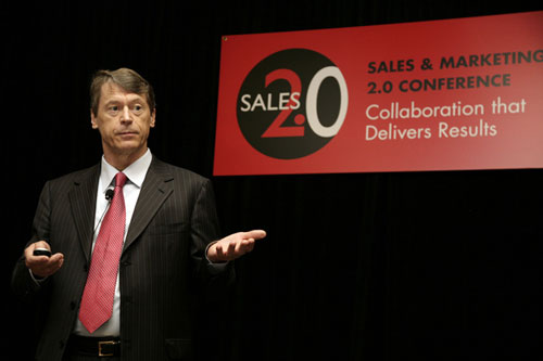 Selling Power founder Gerhard Gschwandtner at the Sales 2.0 Conference