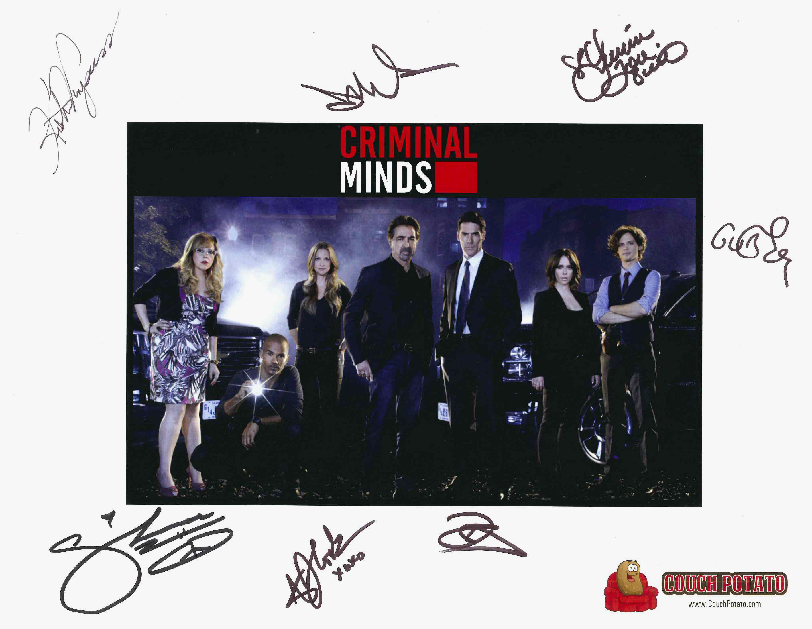 Criminal Minds Print with Autographs