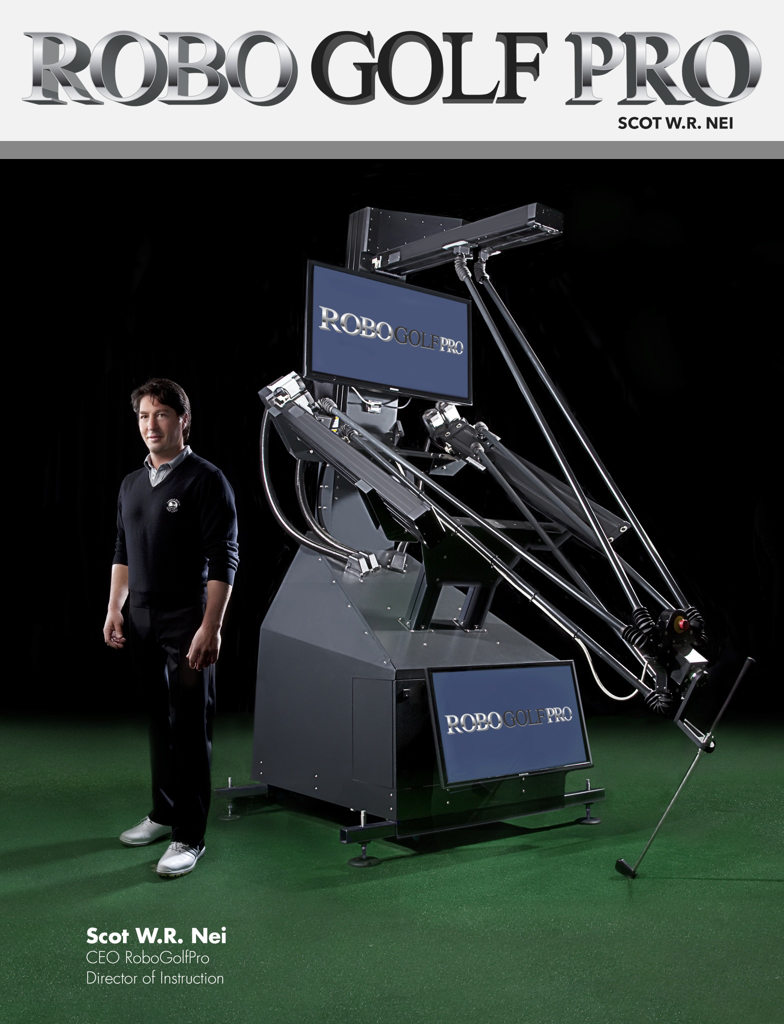 The first and only robotic swing training system that allows golfers to feel their ideal swing.