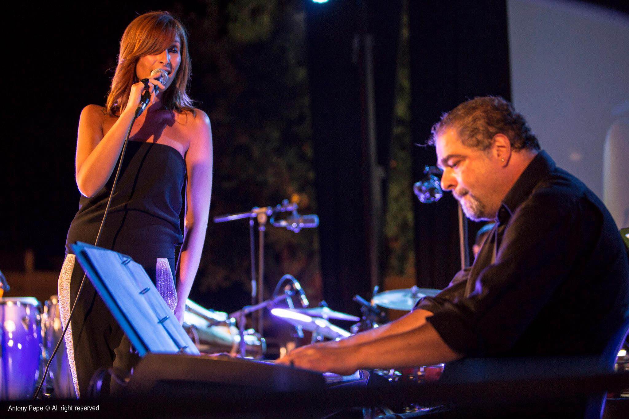 Lead vocalist Maria Enrica and composer-arranger-pianist Pippo Lombardo