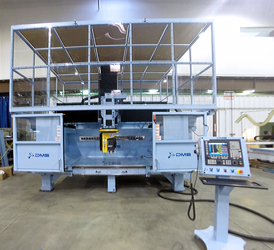 DMS 5 Axis Enclosed CNC Router for Composites Machining