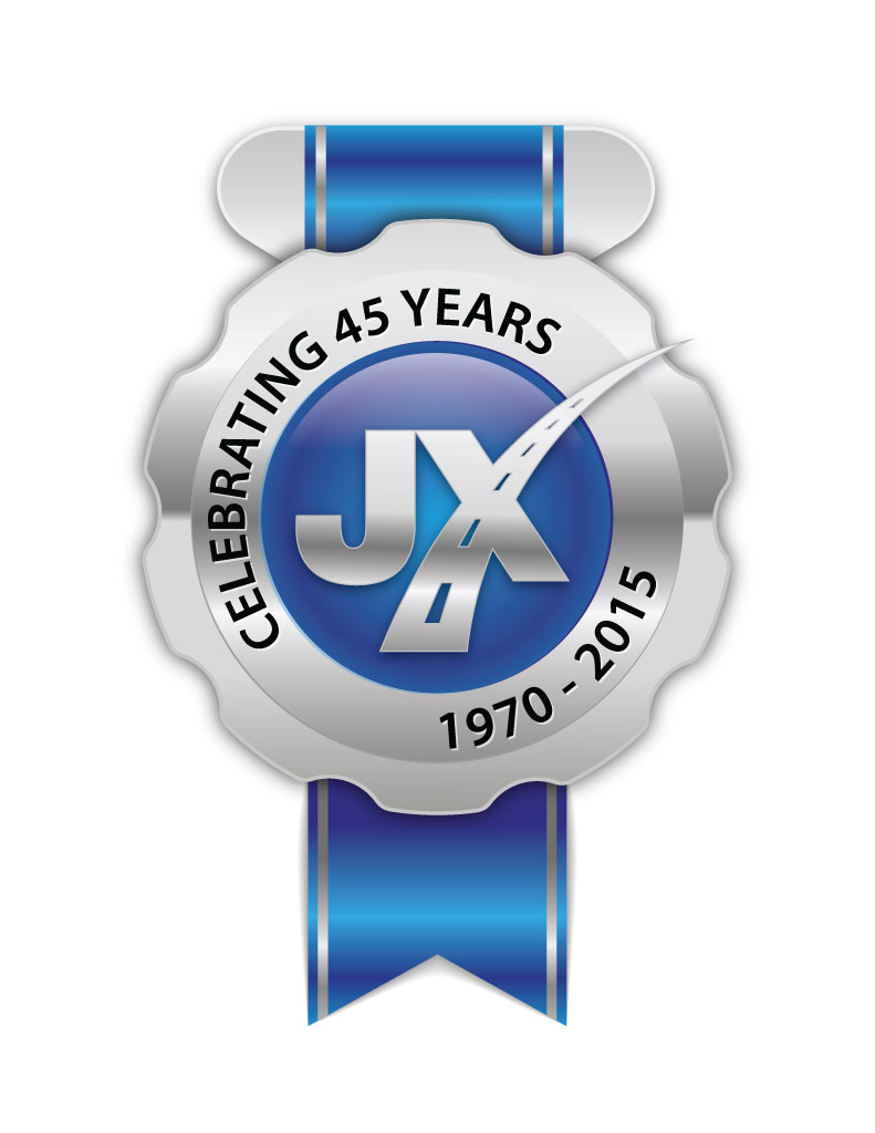 JX Enterprises - 45th Anniversary Logo