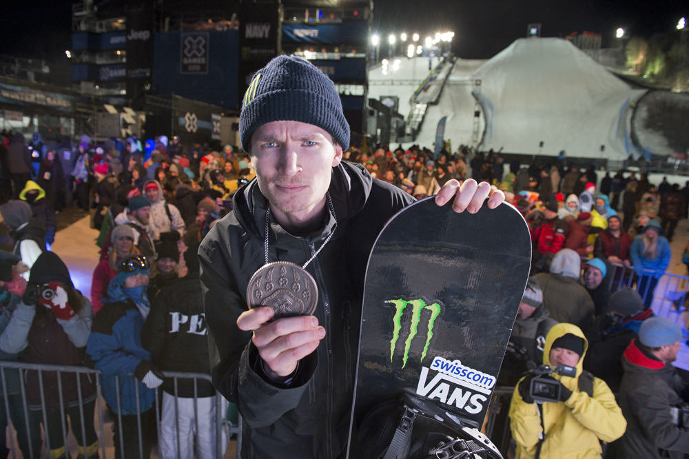 Monster Energy's Iouri Podladtchikov Bronze Medal Men's Snowboard SuperPipe X Games Aspen 2015