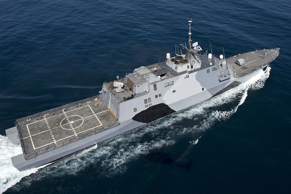 The littoral combat ship USS Freedom (LCS 1)
