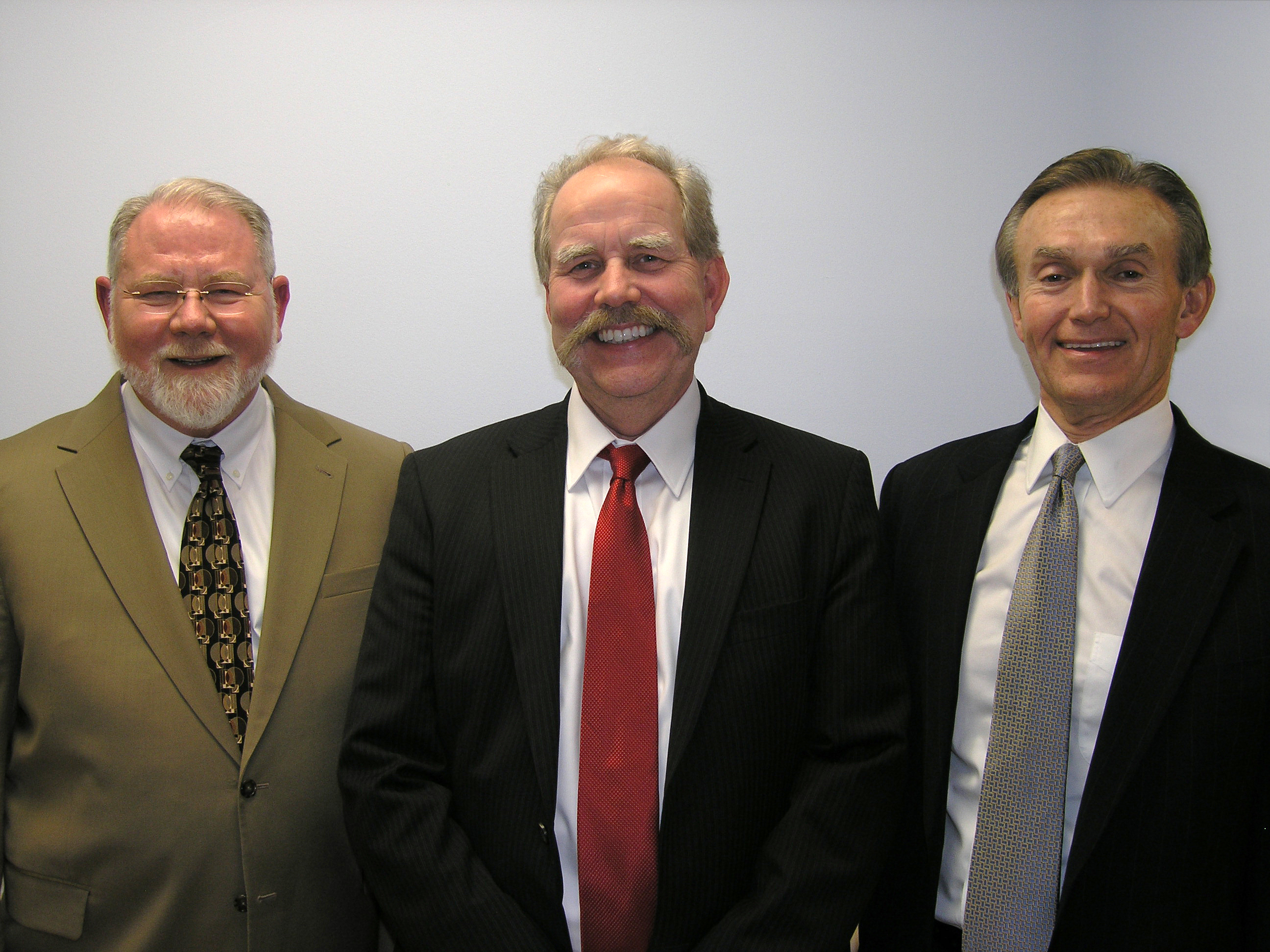 Bob Jones, Ph.D., President & CEO of Children’s Aid and Family Services, Jerrold (Jerry) Binney and Bruce Brady, Chair, Board of Trustees, Children’s Aid and Family Services.