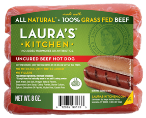 Laura’s Kitchen 100% Grass Fed Beef Hot Dogs