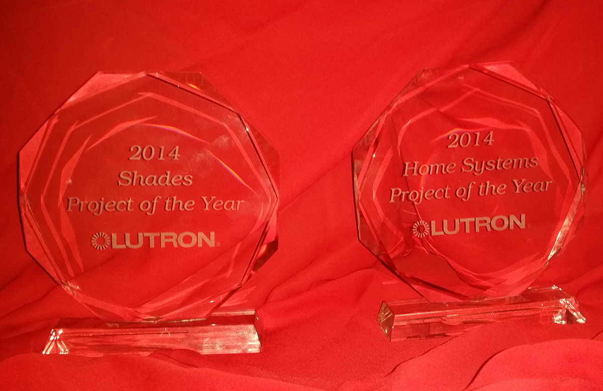Connecticut Lighting Centers took home two of the six 2014 Lutron 5-Star Showroom category awards: Home Systems Project of the Year, and Shades Project of the Year.