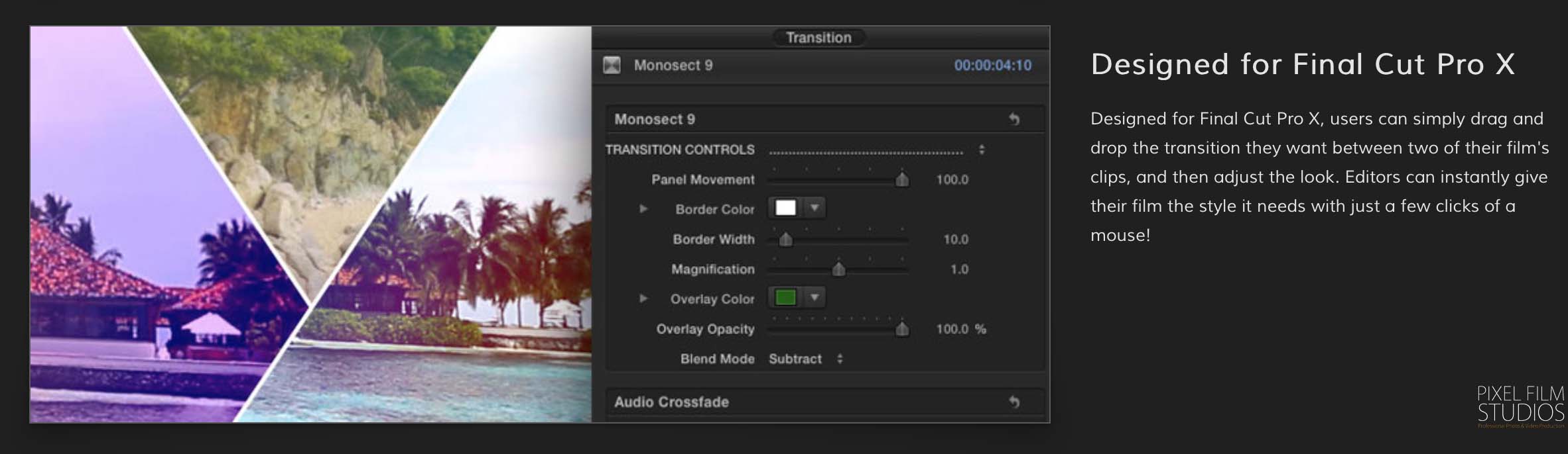 TranSlice Perspective Transition Pack for Final Cut Pro X from Pixel Film Studios
