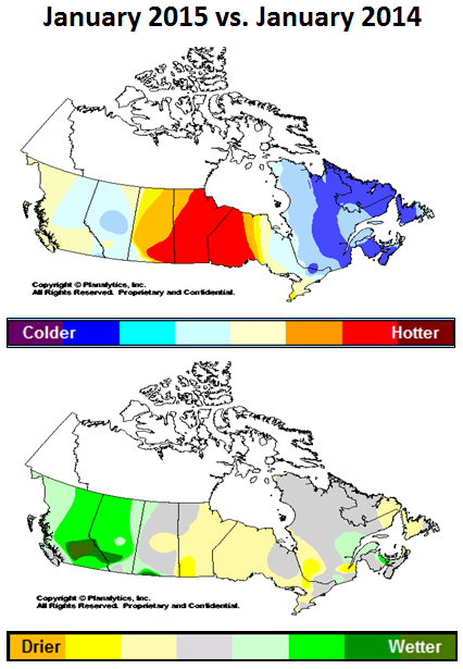 Canada Temp and Precip Maps