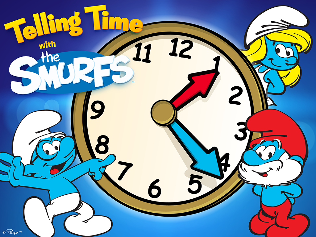 Telling Time with the Smurfs App for Kids