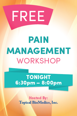 The new monthly pain management workshops are free and open to the public