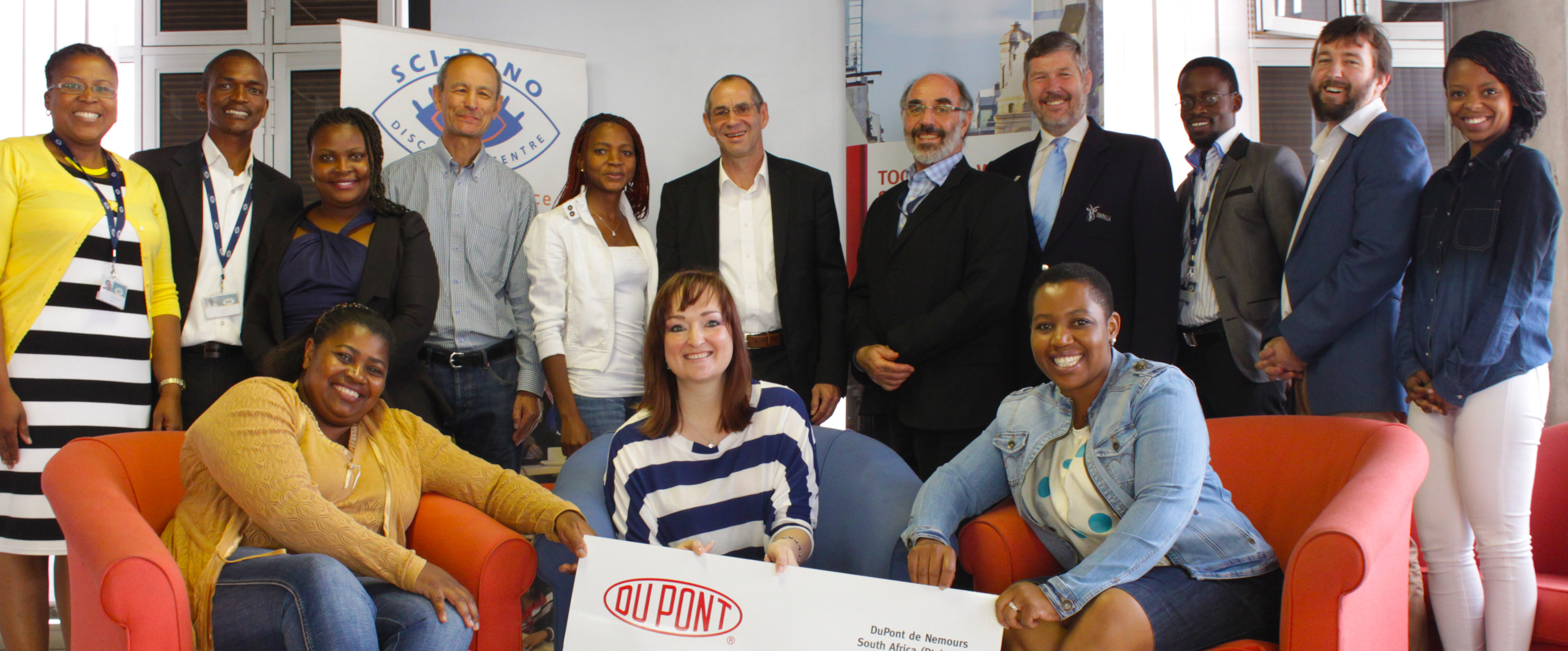 DuPont employees in South Africa was proud to hand over the proceeds from The DuPont Community Fund to Sci-Bono, Africa’s largest science centre, who will now provide supplementary STEM tutoring to an