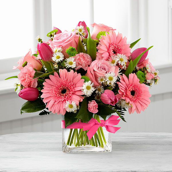 A pretty pink feminine bouquet