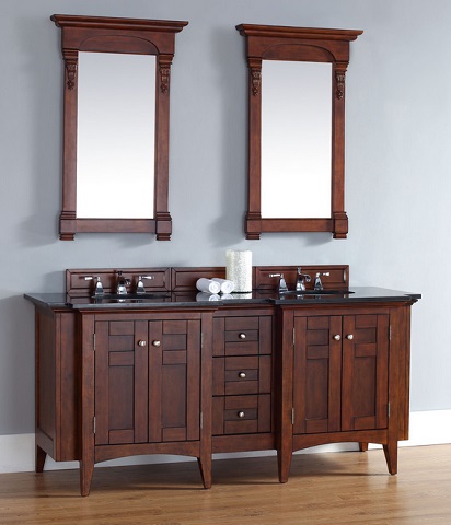 Urban North Hamption 72″ Double Vanity 900-V72-WCH-ABK from James Martin
