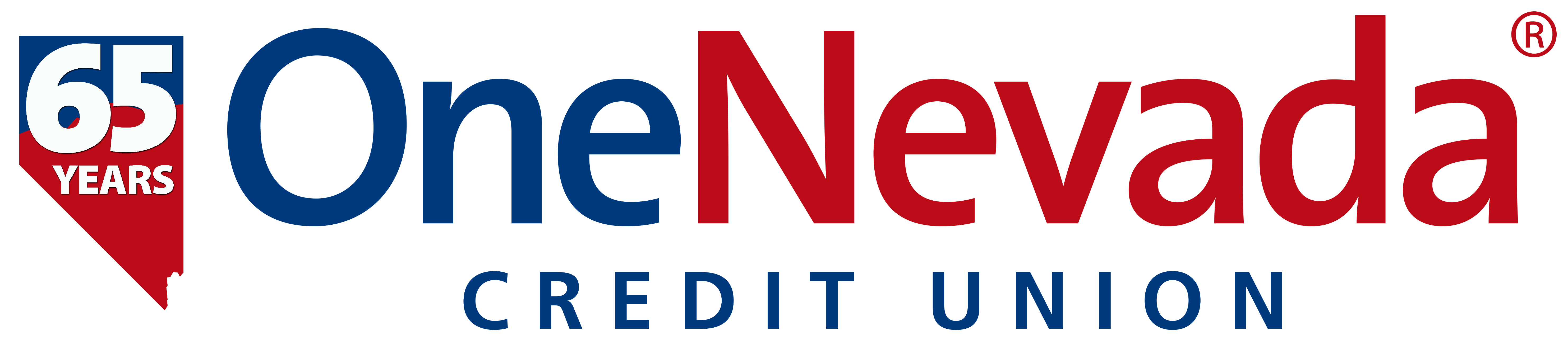 One Nevada Credit Union's 65th Anniversary logo