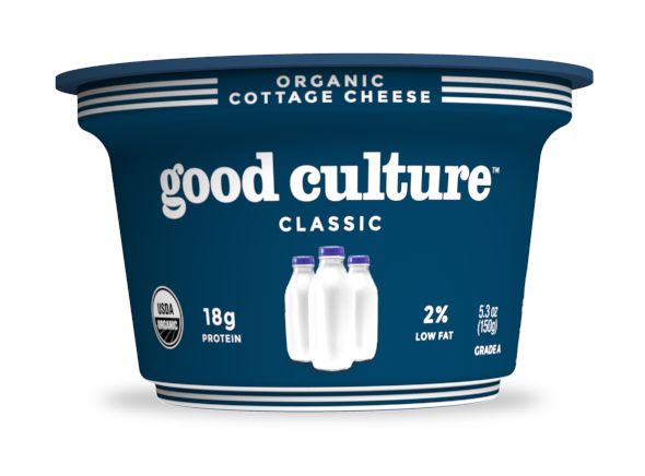 good culture organic cottage cheese, "classic"