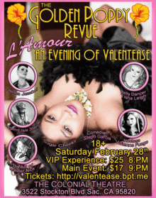The Golden Poppy Revue Presents: L'Amour - An Evening of Valentease