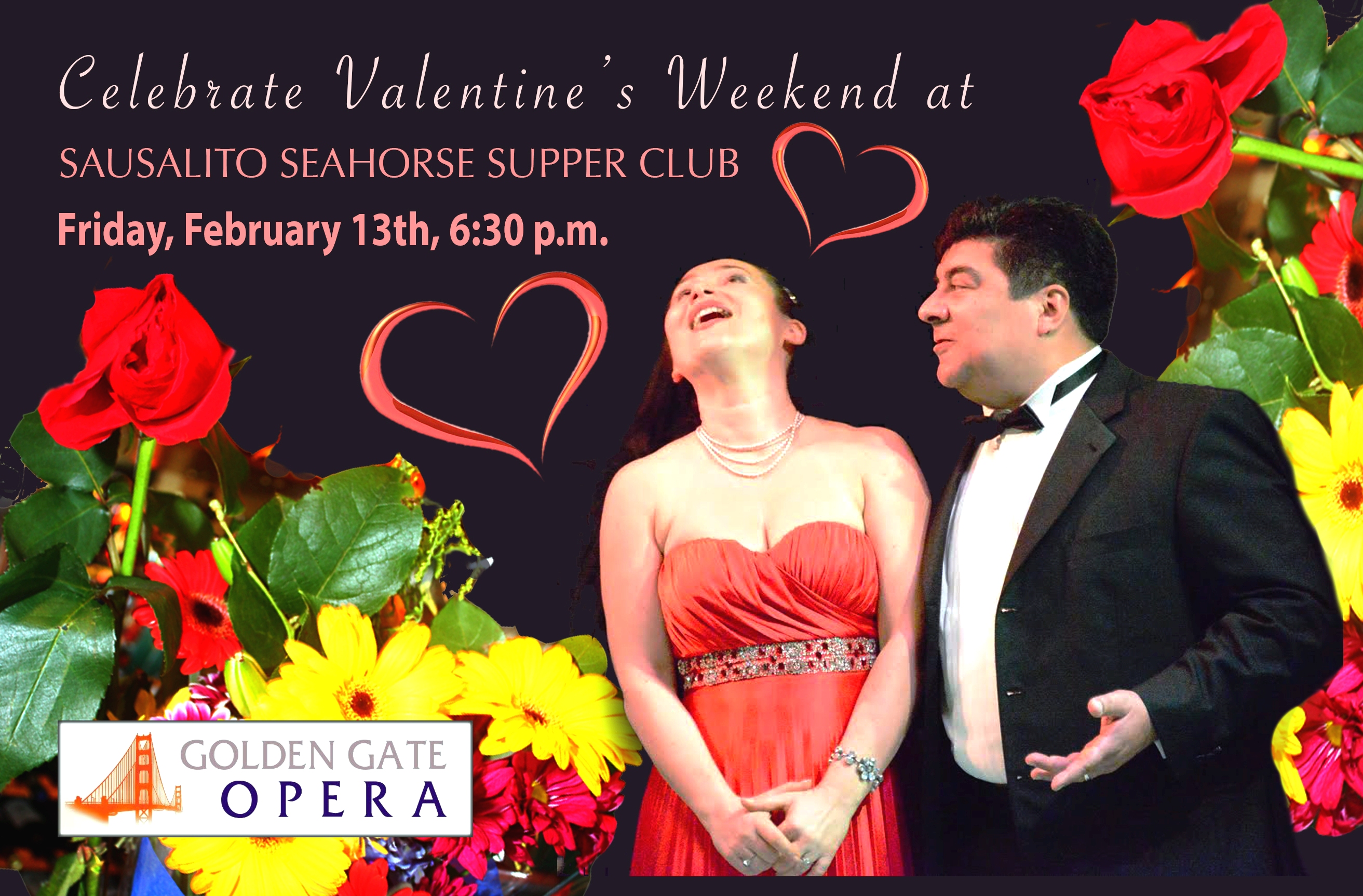 FRI  FEB 13TH - Celebrate Valentines with Golden Gate Opera