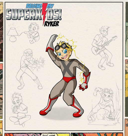 Ryder Character Sketch - Raising My SuperKids