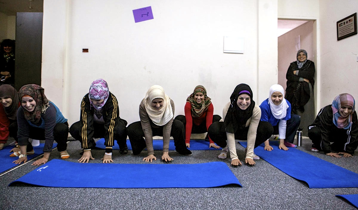 Studios can support this effort to promote the peaceful practice of yoga in the West Bank and Gaza by sponsoring the training of a Palestinian yoga teacher.
