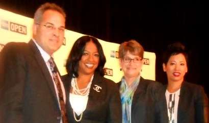 Federal Contracting Moderator and Panelists Ron Perry, Necole Parker, Tina Baker, and Trish Summers