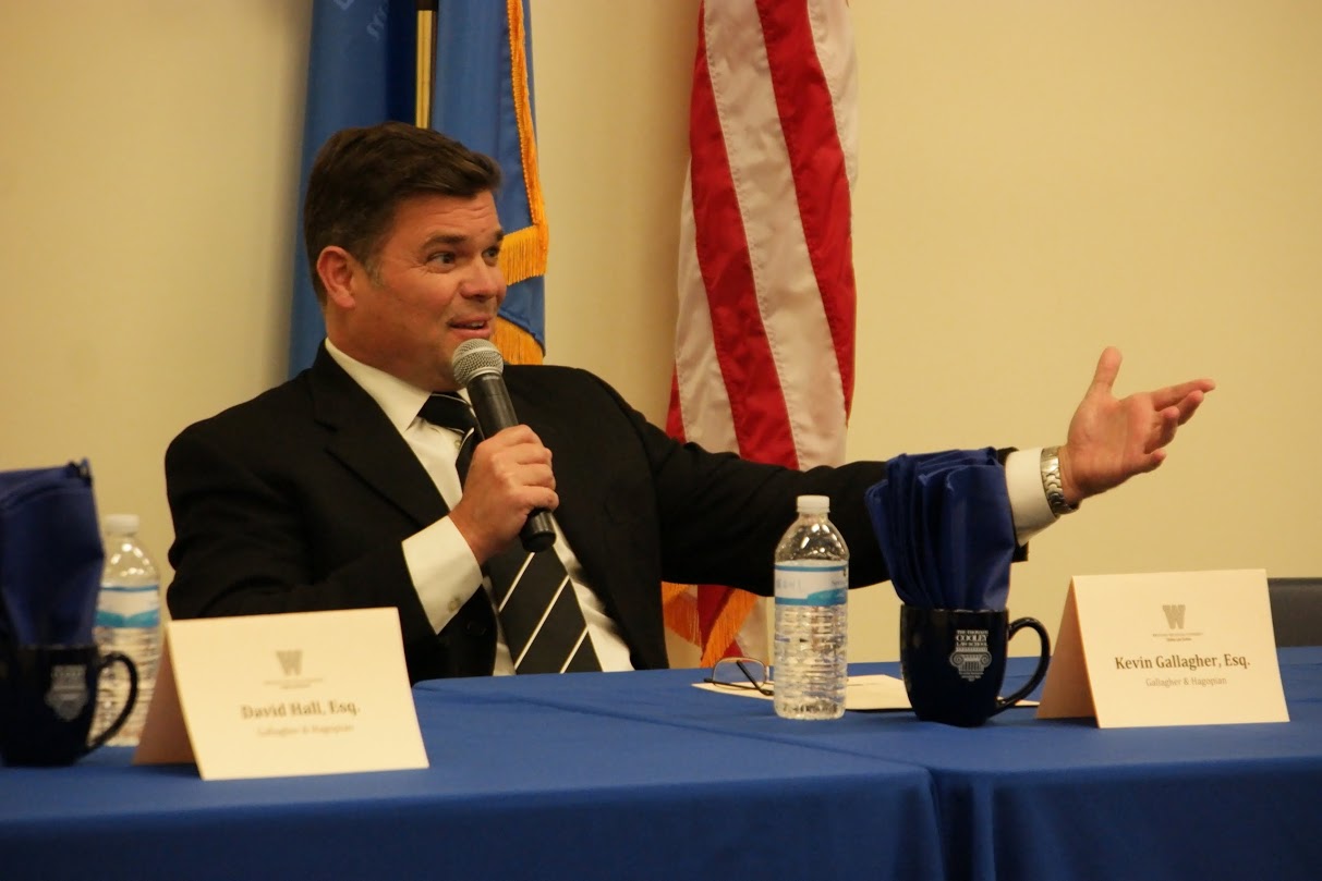 Panel Member Kevin Gallagher Esq., Answers Questions During the Open Forum Discussion