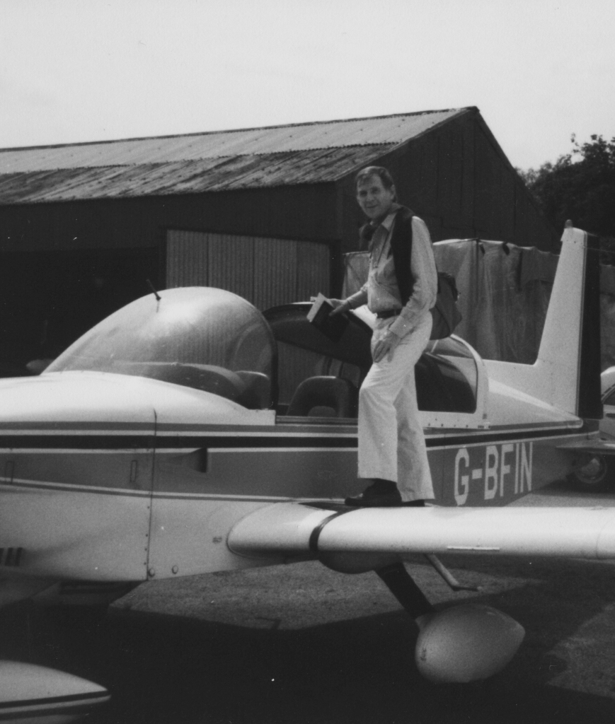 David Egee Preparing to Fly