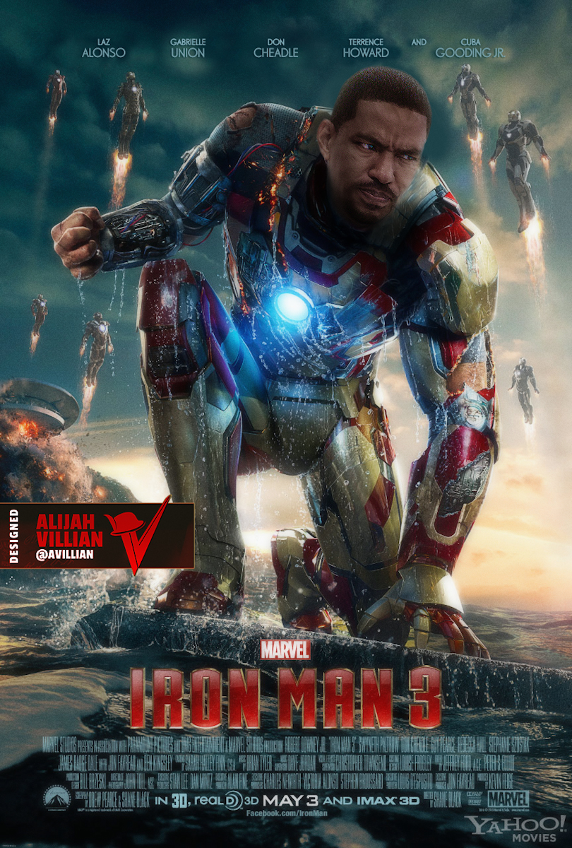 Laz Alonso as Iron Man Black Superheroes Reimagined by Alijah Villian