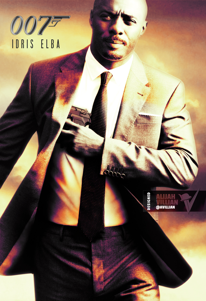 Idris Elba as James Bond Black Superheroes Re-imagined