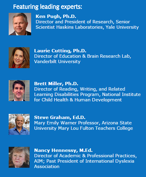 Speakers at the Research to Practice Symposium include top thought leaders in the literacy and education field.