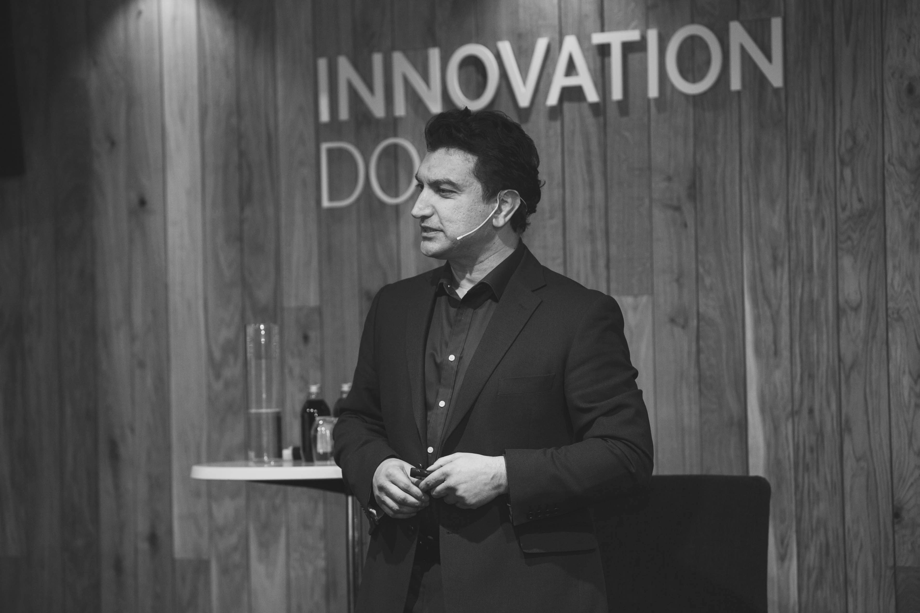 Shackleton's COO, James Keravala, at the Innovation Dock in Stavanger