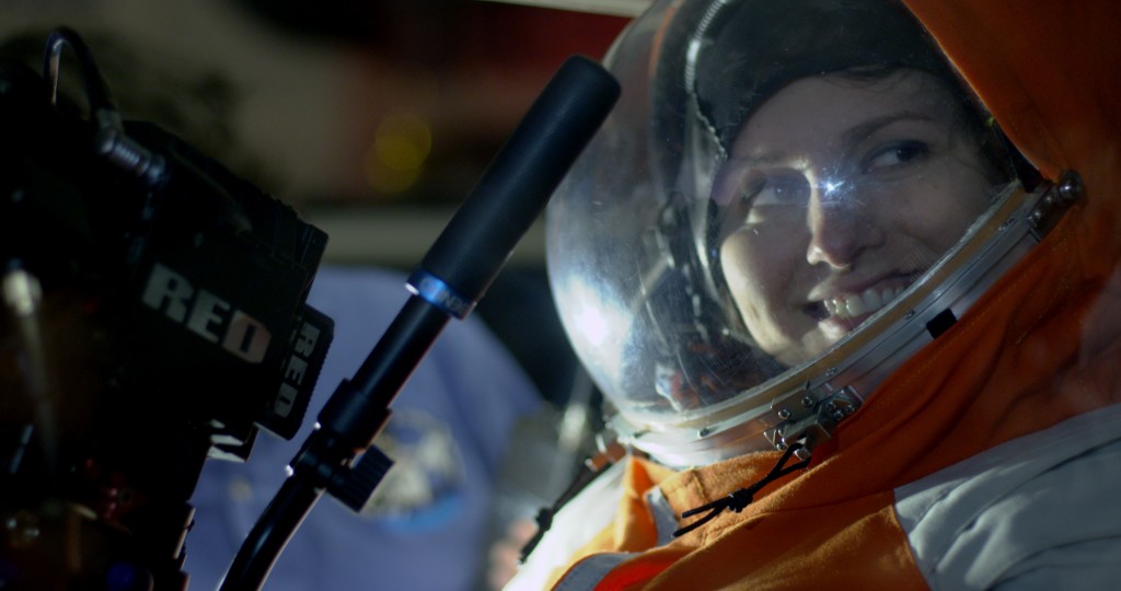 PoSSUM Scientist-Astronaut Candidate Deniz Burnham prepares for a simulated suborbital mission