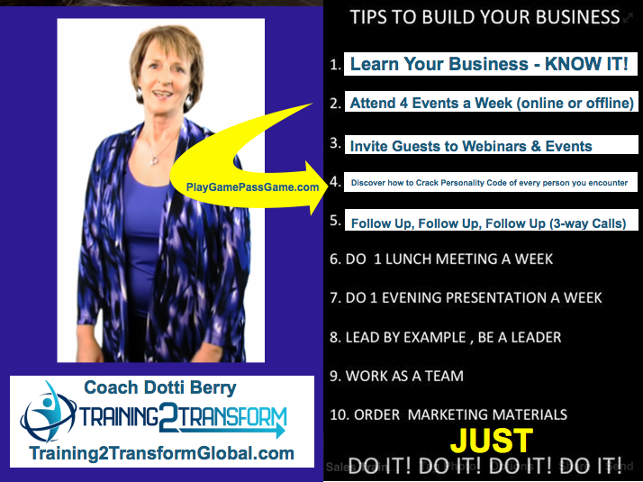 Coach B's Gold Nuggets >> www.Training2TransformGlobal.com