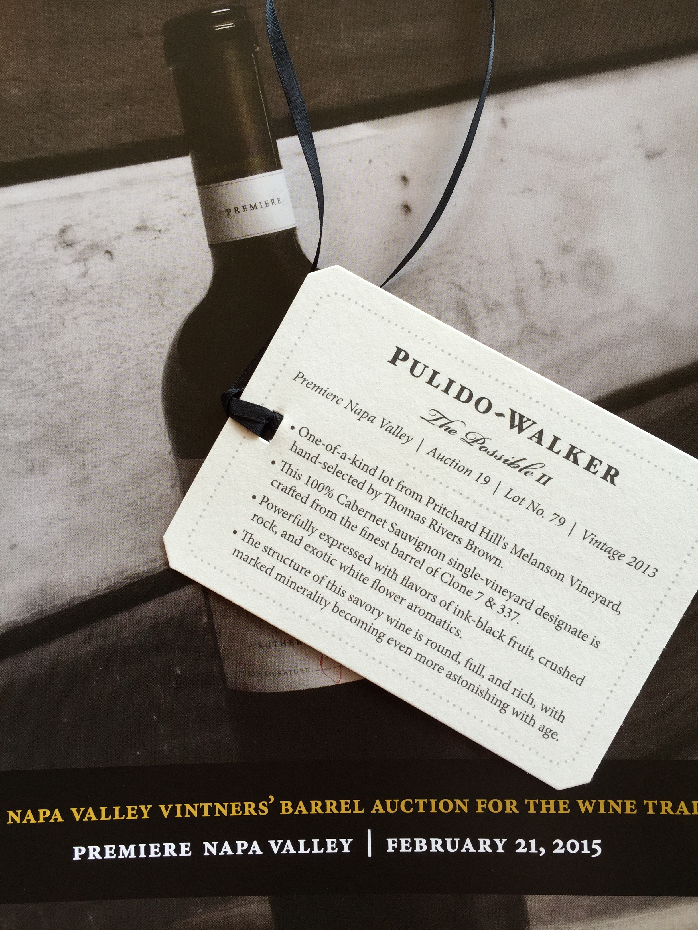 Pulido~Walker’s award-winning winemaker, Thomas Rivers Brown, hand-selected and blended wines from his favorite barrel of Clone 7 with the best barrel of Clone 337 to create ‘The Possible II.’