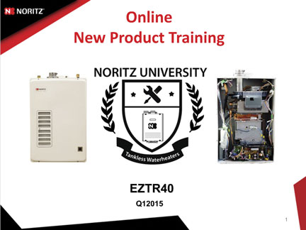 The training sections offer a complete overview of the EZTR40 and a step-by-step review of the installation process.