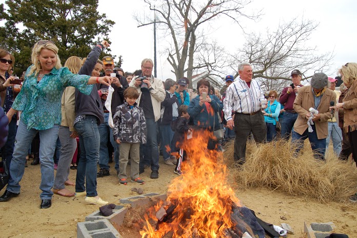 Burning of the socks