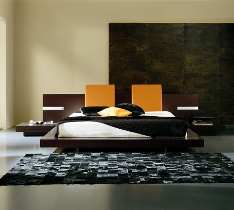 Win Wenge King Sized Bed T2666BBA83206 from Rossetto