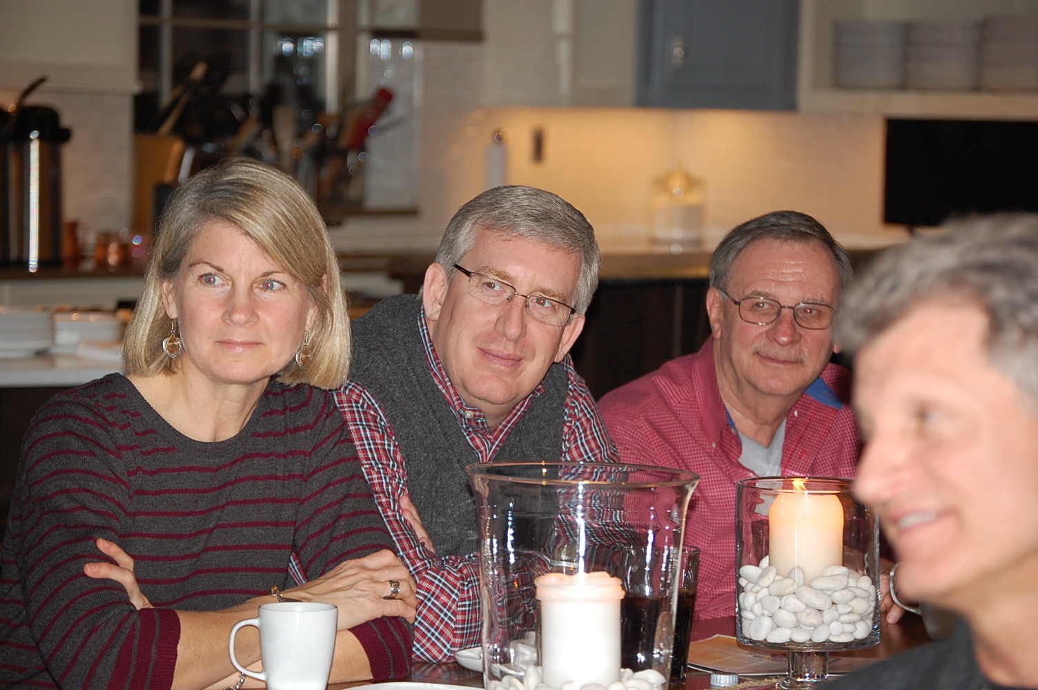 AWOP members listen to a speaker on expressing faith in the workplace. (Memories Matter Photo)