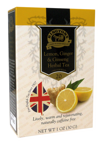 Lemon, Ginger, & Ginseng Herbal Tea