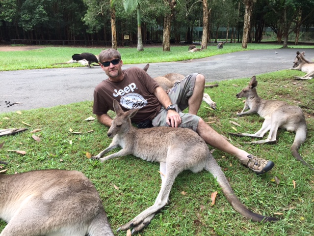 Randy DeCook of Cavitus meets some of the locals