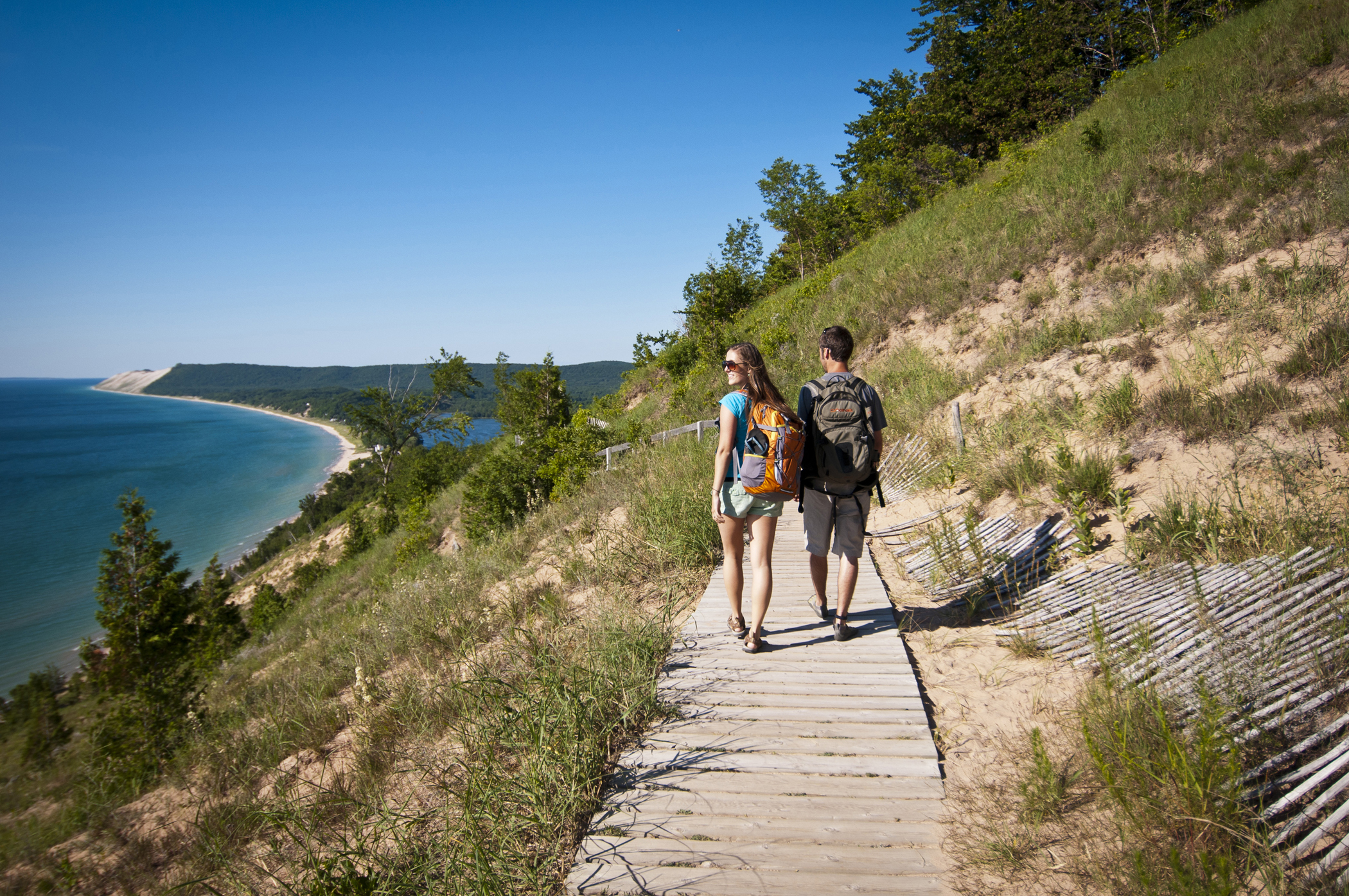 Hiking the Empire Bluff Trail at Sleeping Bear Dunes