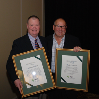 ICPI Lifetime Achievement Award Recipients Chris Ross (left) and David Bender (right).