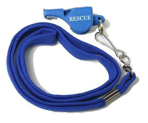 WHISTLE STRAP WITH RESCUE WHISTLE