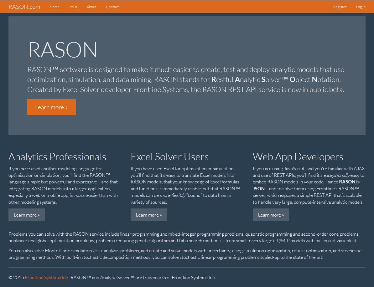 RASON.com Developer Website