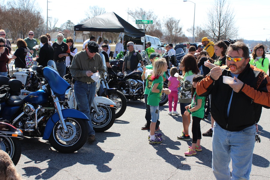 Hundreds of bikers attend the annual Ray Price Brunswick Stew Cook-off to support charity.