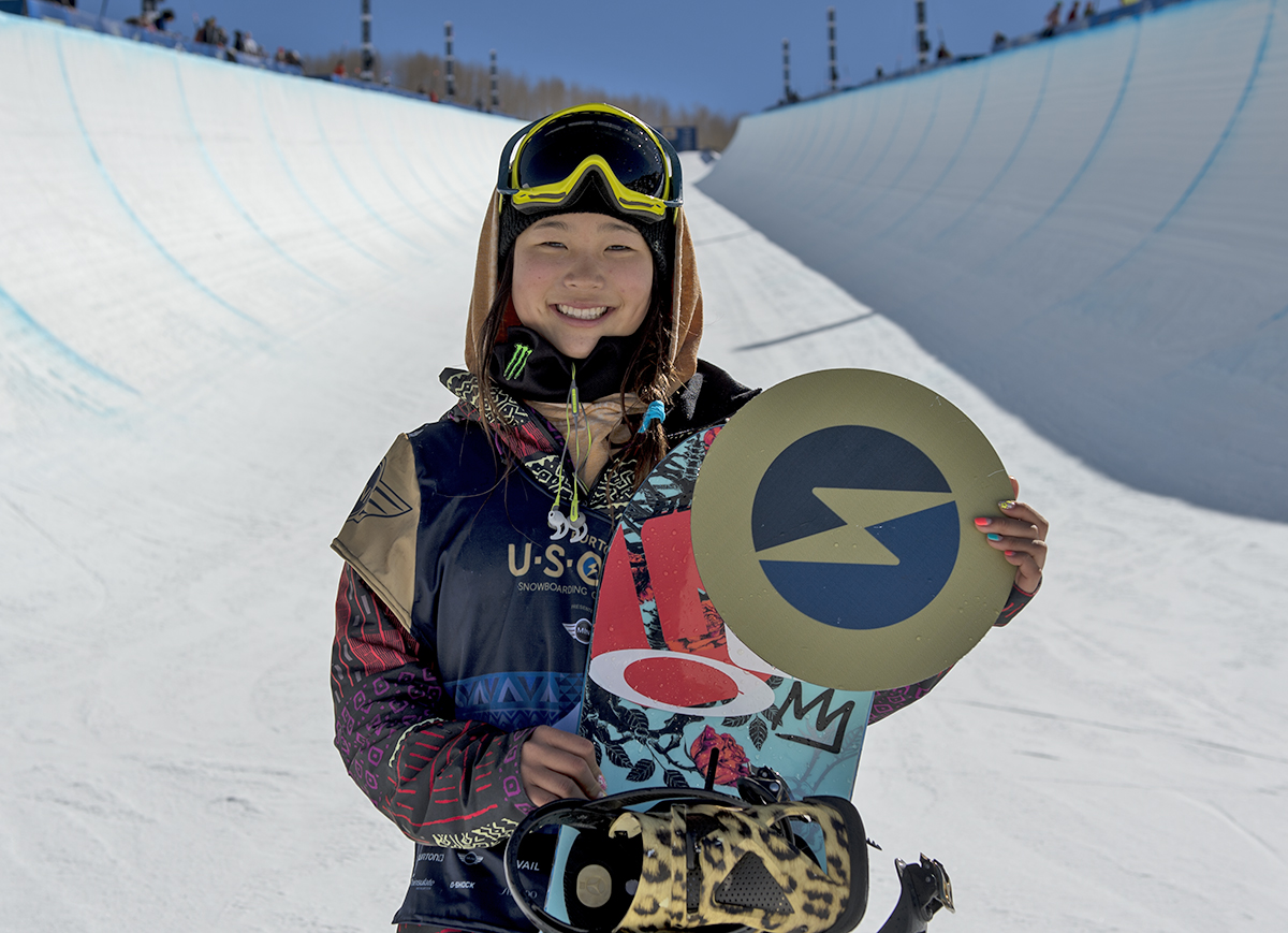 Monster Energy's Chloe Kim Wins Women's SuperPipe at the Burton U.S. Open Snowboarding Championships