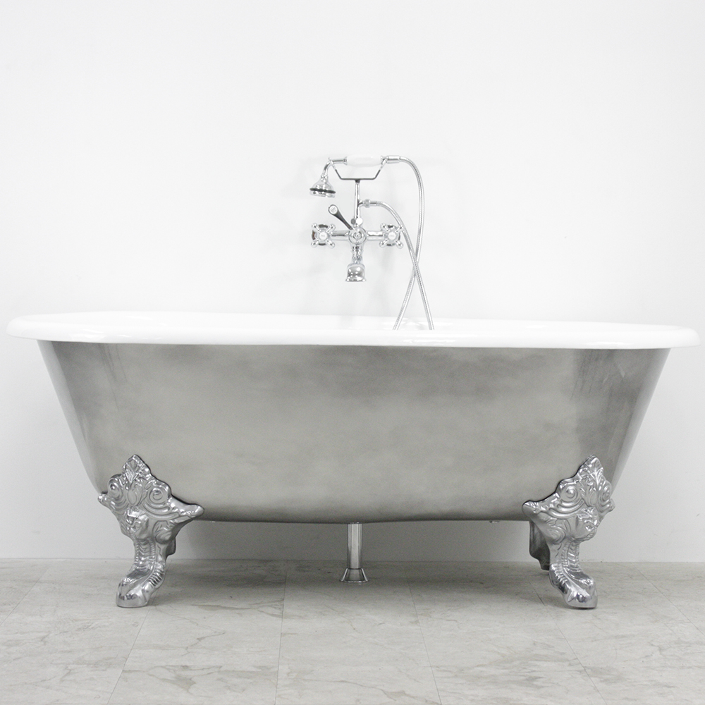 'The Canterbury66' 66" Cast Iron Double Ended Clawfoot Tub Package