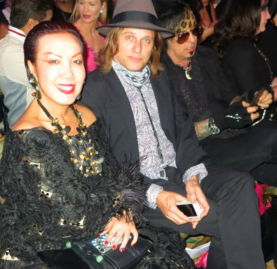 Sue Wong with Chris Pitman from Guns N' Roses